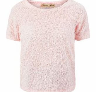 Cameo Rose Pink Fluffy Boxy T-Shirt 3255915