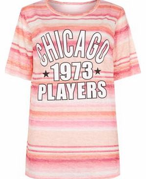 Cameo Rose Pink Stripe Chicago T-Shirt 3116254