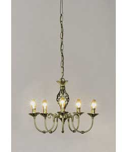 Cameroon 5 Light Chain Candleabra
