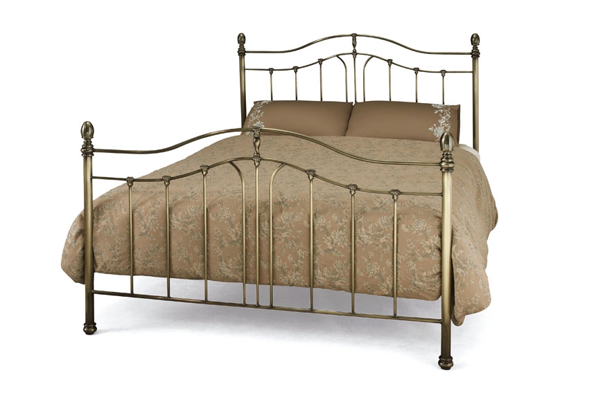 Camilla Antique Brass Double Bedstead