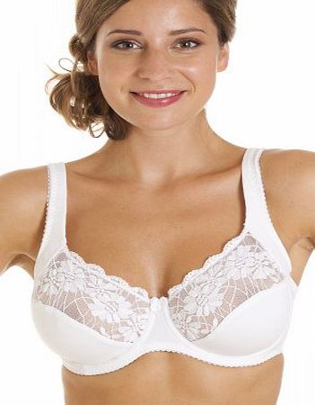 Camille Womens Ladies Lingerie Underwired Lace Big Cup Bra Size 34B-42G 42DD