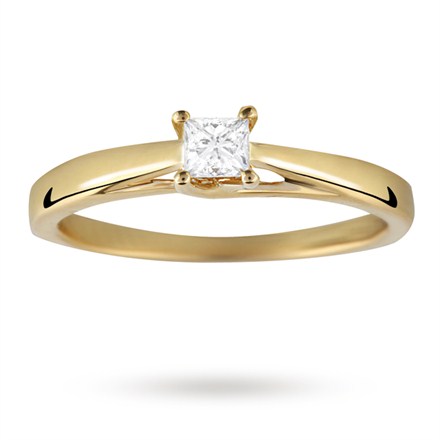 Canadian Ice 18ct Gold 0.25ct 4 Claw Diamond Ring