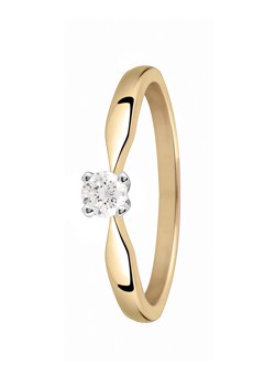 Canadian Ice 9ct Gold 0.15ct 4 Claw Diamond Ring