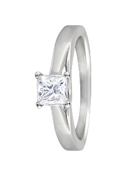 Canadian Ice Platinum 0.50ct 4 Claw Diamond Ring
