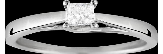 Canadian Ice princess cut 0.25 carat solitaire