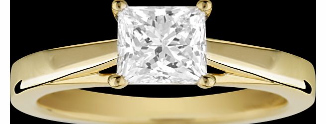 Canadian Ice princess cut 1.00 carat solitaire