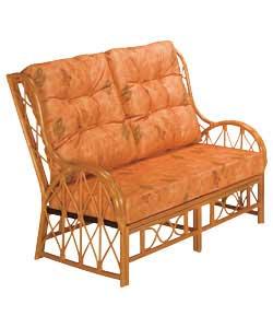 Regular Sofa - Terracotta Leaf Cushions