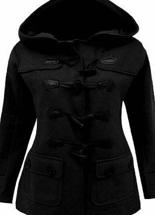 Candy Floss Fashion CANDY FLOSS LADIES FLEECE JACKET DUFFLE STYLE TOGGLE COAT SIZE 8-20