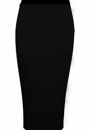 Candy Floss Fashion CANDY FLOSS NEW LADIES BODYCON MIDI STRETCH OFFICE PENCIL TUBE SKIRT BLACK SIZE ML