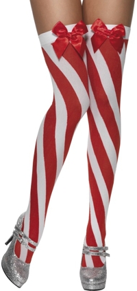 CANDY Stripe Stockings with Bow