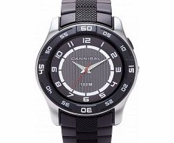 Cannibal Mens Black Plastic Watch