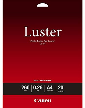 A4 Pro Luster Photo Paper (Pack of 20)