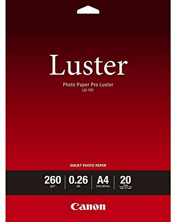 A4 Pro Luster Photo Paper (Pack of 20)