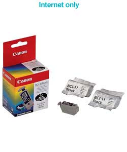 canon BCI-11BK Pack of 3 Black Ink Cartridges