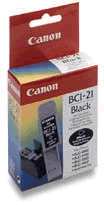 Canon BCI-21Bk OEM Black Cartridge