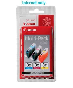 canon BCI-3E C/M/Y Ink Cartridge Multipack