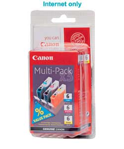 canon BCI-6 C/M/Y Ink Cartridge Multipack