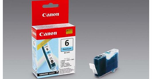 Canon BCI-6PC Ink Tank Cartridge Page Life 280pp Photo Cyan Ref 4709A002