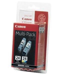 Canon BCI24 Black and Colour Multipack