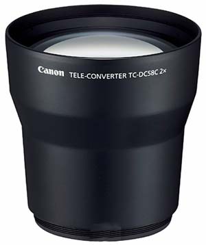 canon Conversion Lens (Telephoto 2x) - TC-DC58C - for PowerShot G6, G7 and G9