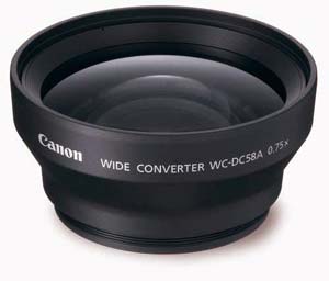 Conversion Lens (Wide Angle 0.75x) - WC-DC58A - for PowerShot S2 S3 and S5