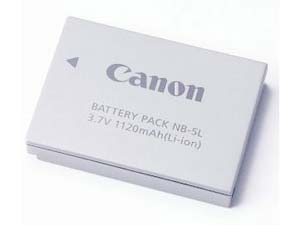 Digital Camera Battery - NB-5L - For IXUS Cameras as listed