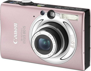 canon Digital Compact Camera - IXUS 80 IS Pink - UK Stock