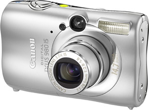 canon Digital Compact Camera - IXUS 980IS Silver - UK Stock