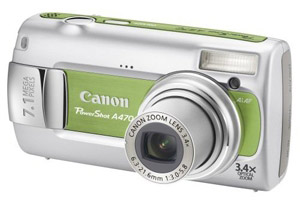 canon Digital Compact Camera - PowerShot A470 Green - UK Stock