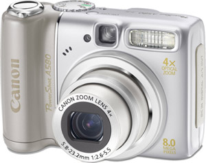 Digital Compact Camera - PowerShot A580 - UK Stock