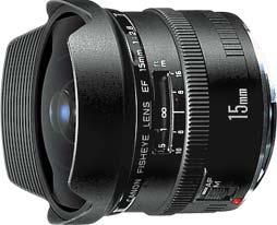 CANON EF Fixed Focal Length Lens - 15mm f/2.8 Fisheye