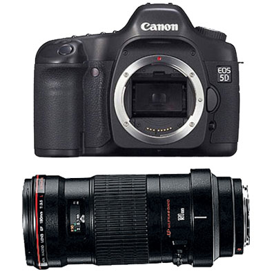 EOS 5D Digital SLR with EF180mm Macro Lens