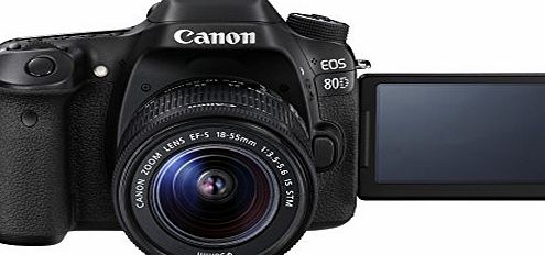 Canon EOS 80D Digital SLR Camera with 18 - 55 mm IS STM Lens