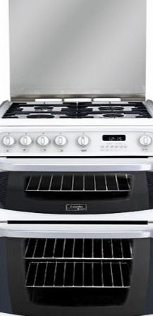 Canon Hotpoint CH60GCIW Double Gas Cooker in White 60cm wide