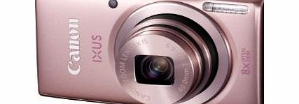 Canon IXUS 132 Digital Camera - Pink (16MP, 28mm Wide Angle, Eco Mode, 8x Optical Zoom) 3.2 inch LCD