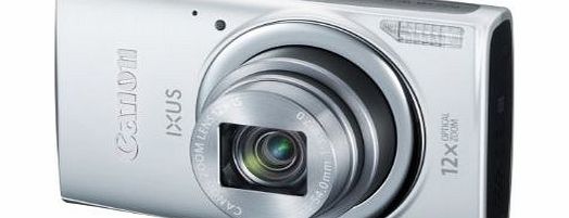 Canon IXUS 265 HSCompact Digital Camera - Silver (16MP, 12x Optical Zoom, 24x ZoomPlus, Wifi, NFC) 3inch LCD
