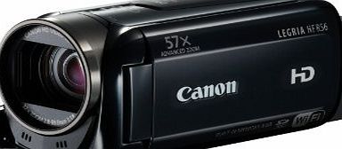 Canon Legria HF R56 High Definition Camcorder - Black (3.2MP, 32x Optical Zoon, 57x Advanced Zoom, Wi-Fi) 3inch LCD