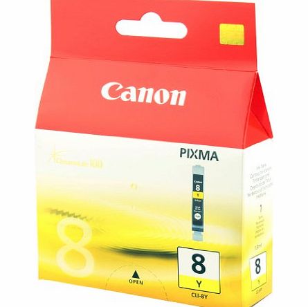 Canon No 8 Yellow Ink Cartridge (Chromalife 100 Inks, CLI-8Y)