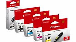 Canon PG550/CL551XL High Capacity Cartridge - Multicolour