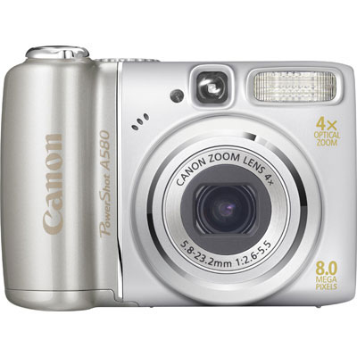 PowerShot A580 Silver Compact Camera