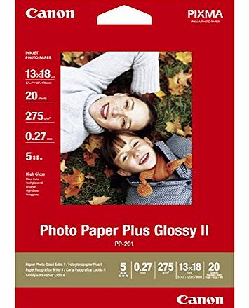 CANON PP-201 5x7`` Glossy Photo Paper Plus II
