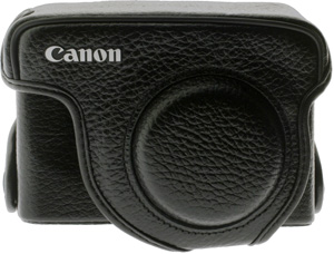 canon Traditional Black Leather Case - DC-55A - for PowerShot G9