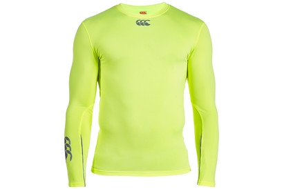Canterbury Base Layer Fluro Cold LS T-Shirt Yellow