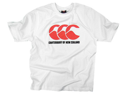 CCC Logo Rugby T-Shirt White/Red Kids