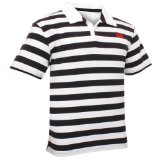 Colin black white polo