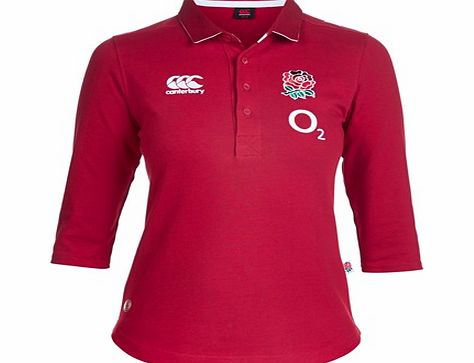 Canterbury England Alternate Classic 3/4 Sleeve Rugby Shirt