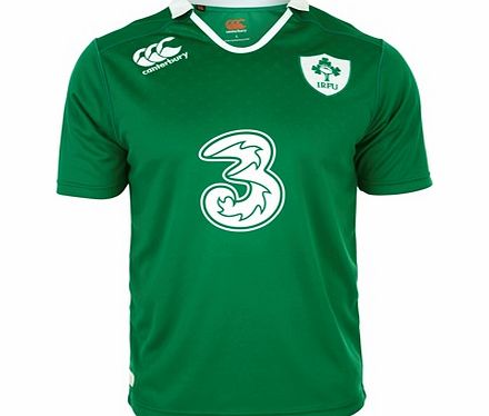 Canterbury Ireland Home Pro Short Sleeve Rugby Shirt