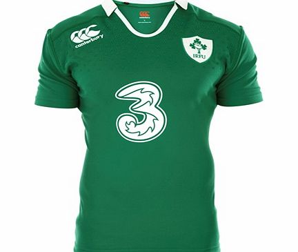 Canterbury Ireland Home Test Short Sleeve Rugby Shirt
