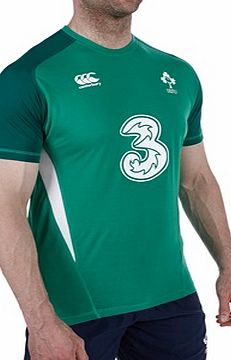 Canterbury Ireland Hybrid Training T-Shirt Green `E54 6327