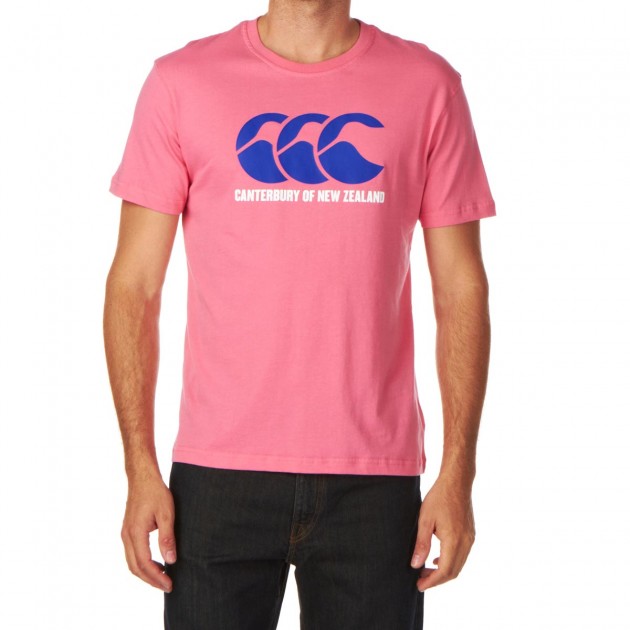 Canterbury Mens Canterbury CCC Logo T-Shirt - Imperial Pink